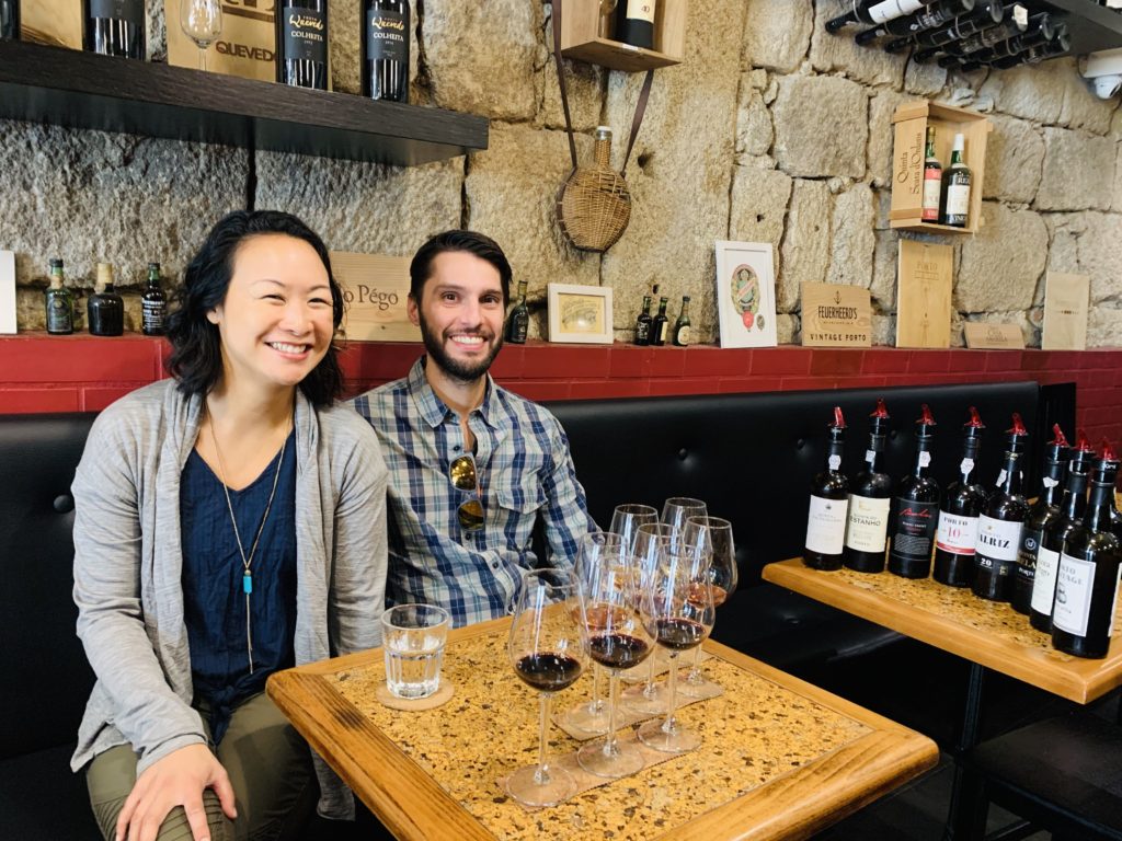 Kimberly and Joshua Schaub at a Wine Tasting